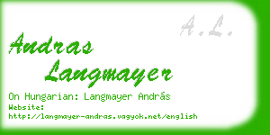 andras langmayer business card